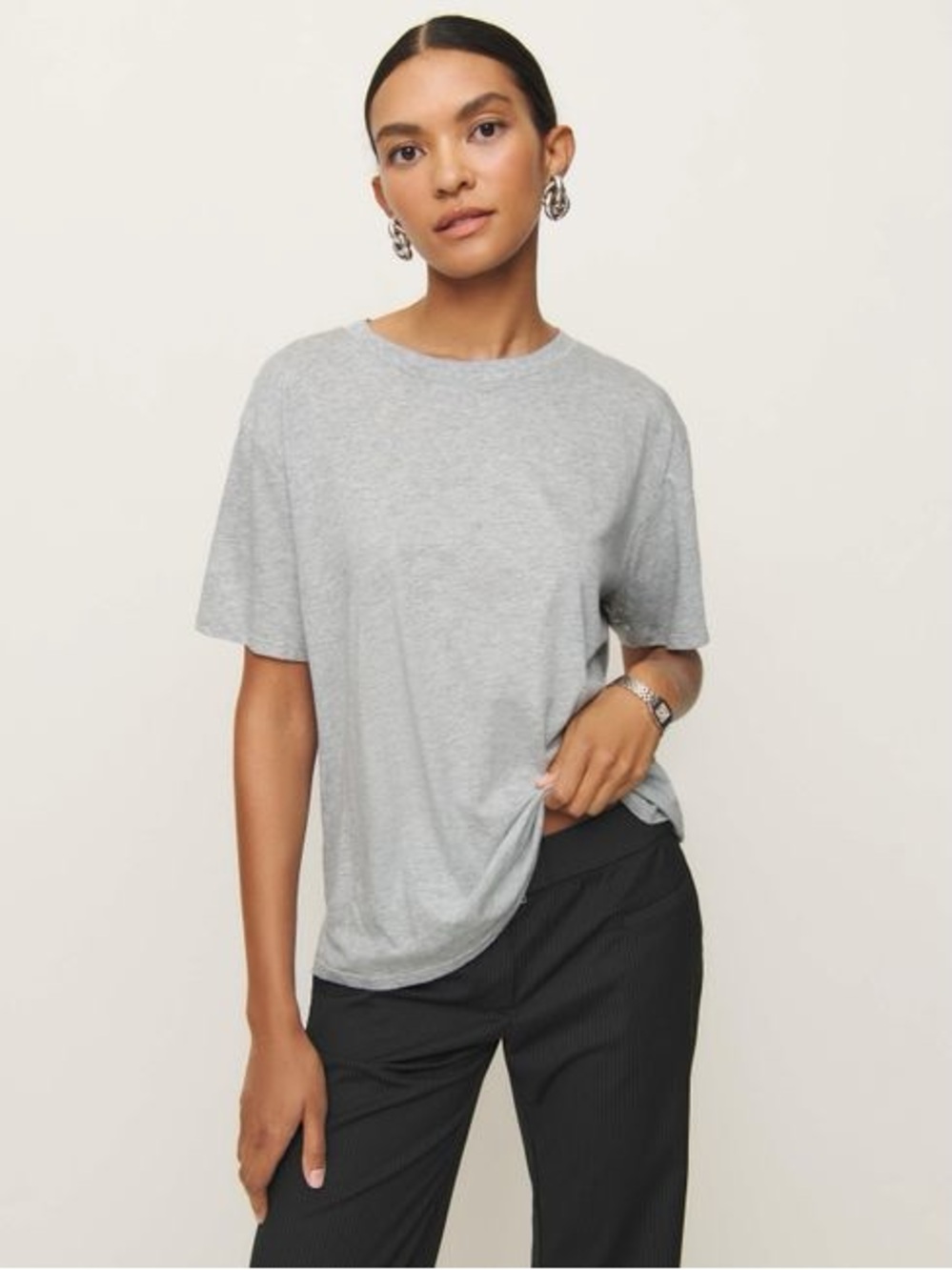 NWOT REFORMATION Liam Oversized Cotton Shirt!